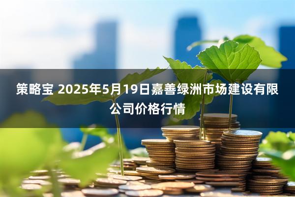 策略宝 2025年5月19日嘉善绿洲市场建设有限公司价格行情